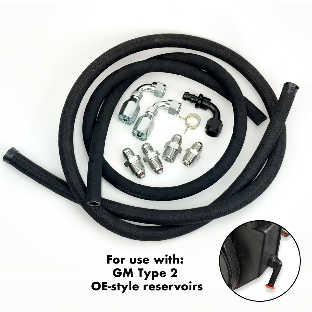 Power Steering Hose Kit GM Universal - Holley | CVF | Billet Specialties