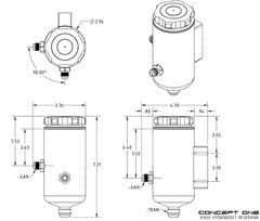 Power Steering Reservoir | Hydroboost - Remote - Dual Return Fittings