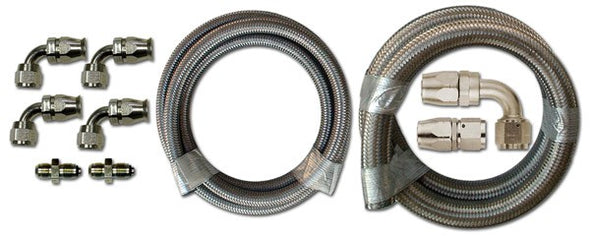 Power Steering Hose Kit Stainless Braided Hose 6AN 10AN for Remote Reservoir