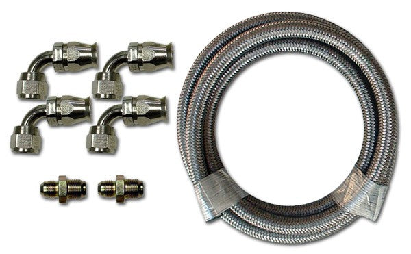 Power Steering Hose Kit Stainless -6AN 6ft  GM Steering Box to Type 2 –  Concept ONE Pulley Systems