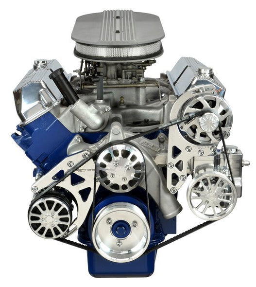 Ford FE Pulley Kit - Alternator, AC, Power Steering
