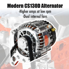 SB Chevy Serpentine Pulley Kit - Alternator, AC, Power Steering | Victory Series