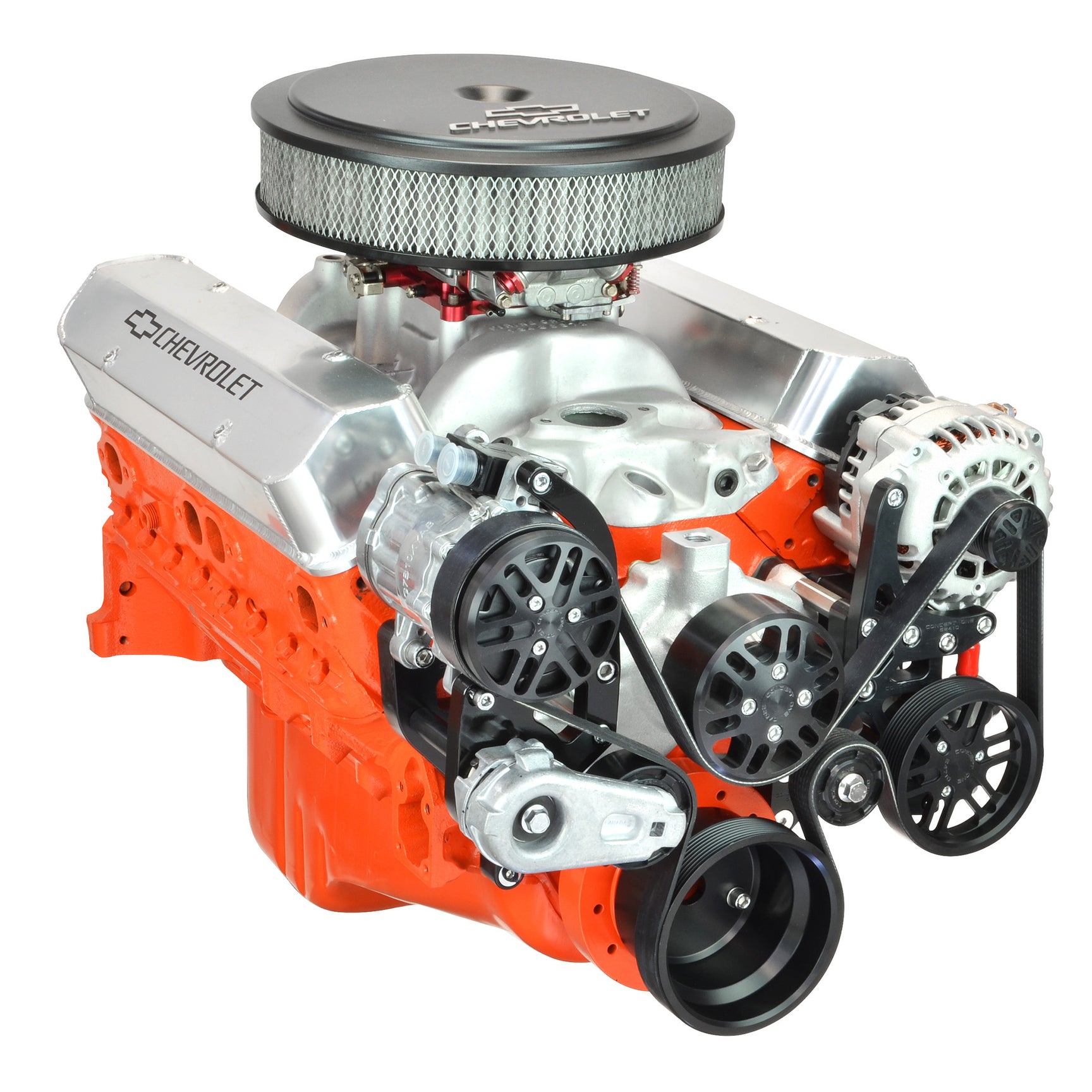 Small Block Chevy 8-Rib Pulley Kit Alt AC PS | Victory HD – Concept ONE ...