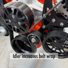 Small Block Chevy 8-Rib Pulley Kit Alt AC PS | Victory HD
