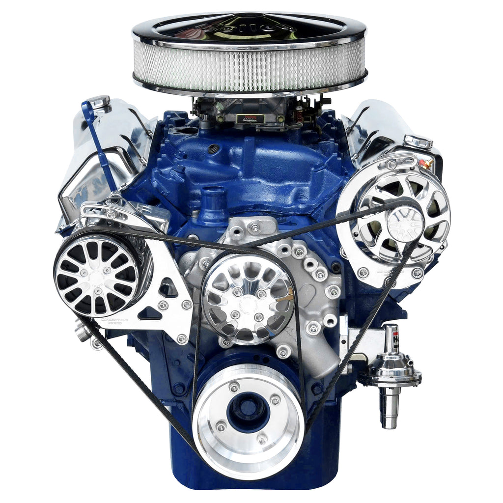 351 Cleveland Pulley Kit - Alternator, AC | Ford 351C 351M 400