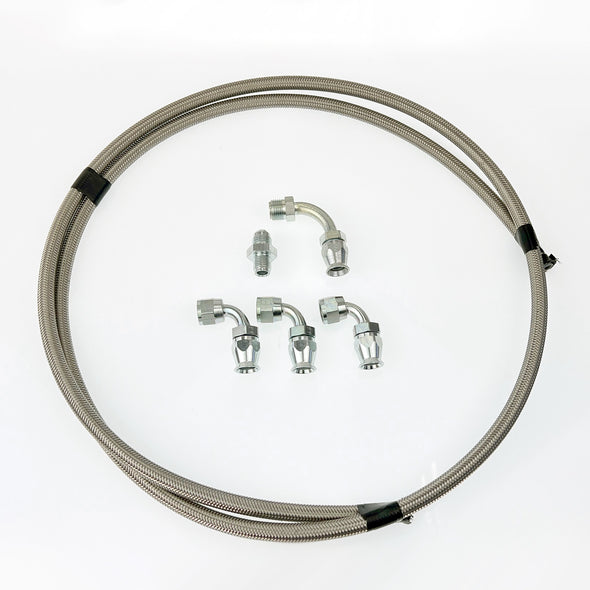 Power Steering Hose Kit Braided Stainless | 63-82 Corvette Power Assist