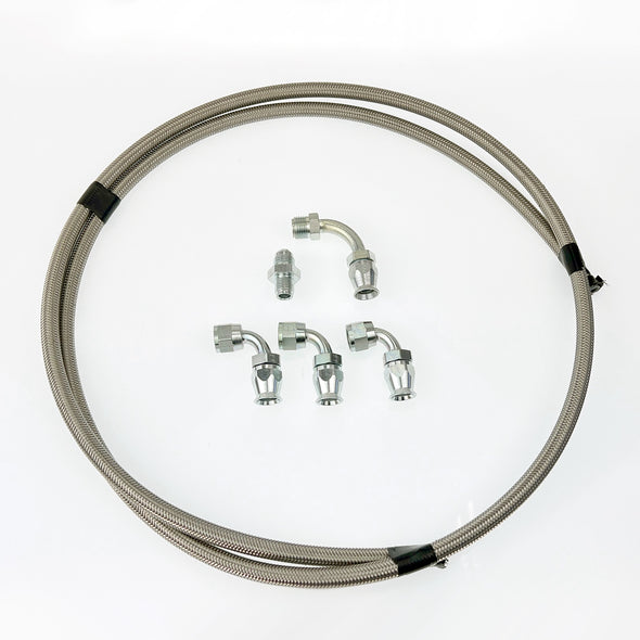 Power Steering Hose Kit Braided Stainless | Ford Power Assist