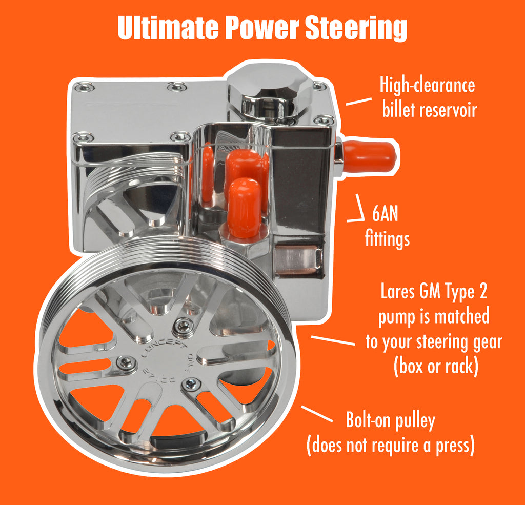 Chevy LS Pulley Kit - Alternator and Power Steering | Victory Series