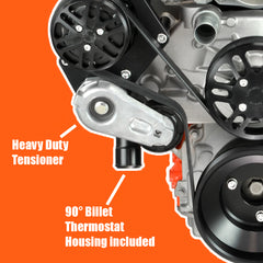 Chevy LS 8-Rib Pulley Kit Alt AC PS | Victory HD