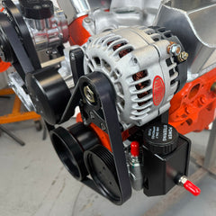 powermaster cs130d alternator and lares type 2 power steering pump