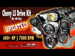 Chevy LS 8-Rib Pulley Kit Alt AC PS | Victory HD