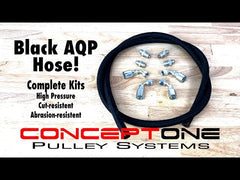 Power Steering Hose Kit Black AQP -6AN | GM Metric Steering to GM Type 2