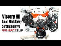 Small Block Chevy 8-Rib Pulley Kit Alt AC PS | Victory HD