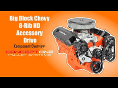 Big Block Chevy 8-Rib Pulley Kit Alt AC PS | Victory HD