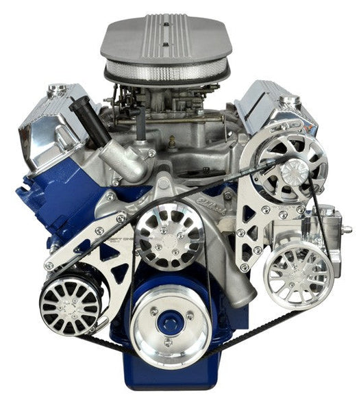 Ford FE Serpentine Pulley Kit: Alternator | AC | Power Steering
