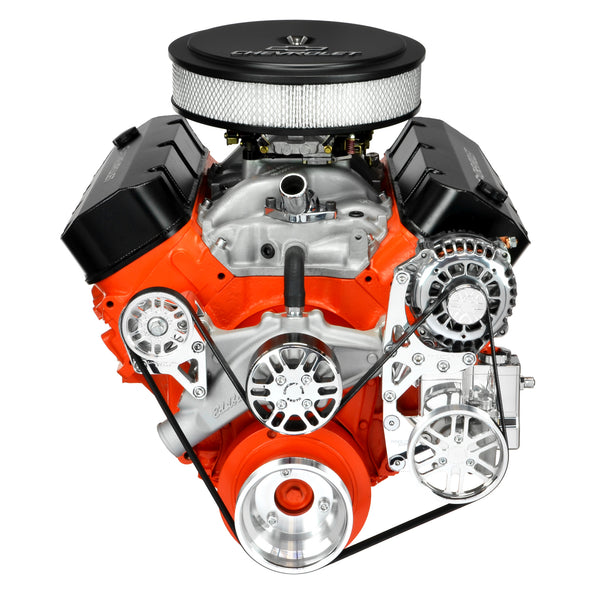 Concept One Pulley Systems: Chevy Big Block Victory Series Kit with Alternator and Power Steering, front view