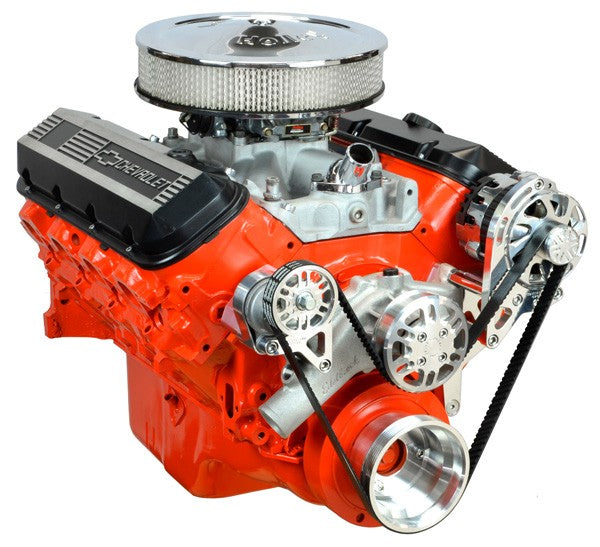 Concept One Pulley Systems: Chevy Big Block Victory Series Kit with Alternator, front view angle