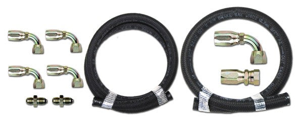 Remote Reservoir Power Steering Hose Kit For GM Pumps – Stainless Steel Lines & Fittings, Easy Install