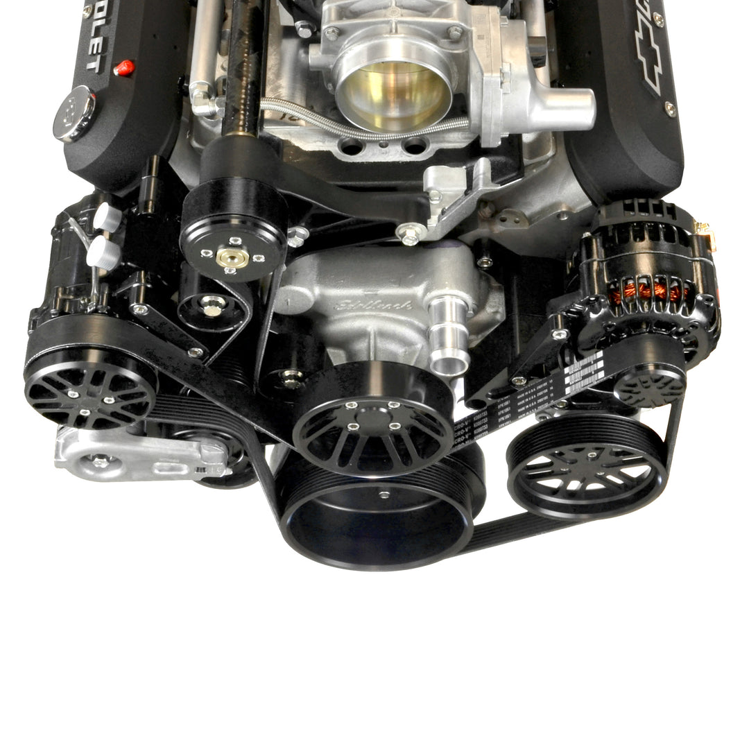 Chevy LS 10 Rib Supercharger Pulley Kit Alt AC PS | Magnuson TVS2300 ...