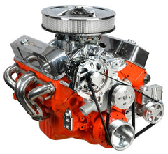 Concept One Pulley Systems: Chevy Small Block Basic Kit with Alternator and Power Steering, front view angle